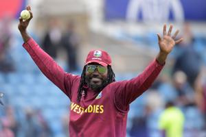 Chris Gayle at the 2019 Cricket World Cup.(AFP) Chris Gayle at the 2019 Cricket World Cup.(AFP)