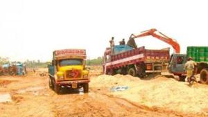 Sand extraction has been stalled in the state on account of various orders of courts and the National Green Tribunal as the extraction threatened riverine islands and plantations along river banks. (HT File photo) Sand extraction has been stalled in the state on account of various orders of courts and the National Green Tribunal as the extraction threatened riverine islands and plantations along river banks. (HT File photo)