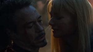 Robert Downey Jr as Tony Stark and Gwyneth Paltrow as Pepper Potts in a deleted scene from Avengers: Endgame.