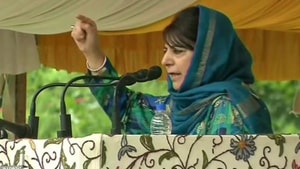 Mehbooba’s comments come after a central government order allowed additional 100 companies of the Central Armed Police Forces (CAPFs) to be deployed in Jammu and Kashmir to reinforce counter-insurgency operations and maintain law and order. (ANI Photo) Mehbooba’s comments come after a central government order allowed additional 100 companies of the Central Armed Police Forces (CAPFs) to be deployed in Jammu and Kashmir to reinforce counter-insurgency operations and maintain law and order. (ANI Photo)