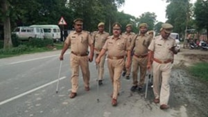 Police said Captain Amanullah and his wife Ameena, 58, were sleeping when they noticed some people picking up the scrap outside their house at Godian Ka Purwa village around 2 am. (Photo @amethipolice) Police said Captain Amanullah and his wife Ameena, 58, were sleeping when they noticed some people picking up the scrap outside their house at Godian Ka Purwa village around 2 am. (Photo @amethipolice)