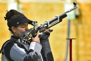 File photo of Anjum Moudgil.(Hindustan Times via Getty Images) File photo of Anjum Moudgil.(Hindustan Times via Getty Images)