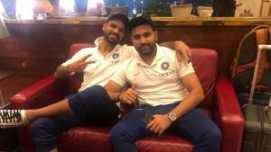 Shikhar Dhawan posts photograph with Rohit Sharma ahead of the team’s departure for the West Indies tour.(Twitter/Shikhar Dhawan) Shikhar Dhawan posts photograph with Rohit Sharma ahead of the team’s departure for the West Indies tour.(Twitter/Shikhar Dhawan)