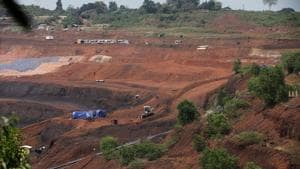 Goa’s mining industry came to a halt in March 2018 after the Supreme Court ruled that the mining lease renewals granted by the state government were not as per law.(HT PHOTO)