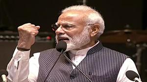Prime Minister Narendra Modi welcomed the passage of Triple Talaq bill in Rajya Sabha today.(ANI Photo) Prime Minister Narendra Modi welcomed the passage of Triple Talaq bill in Rajya Sabha today.(ANI Photo)