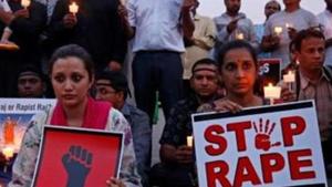 A minor was gang-raped in Bihar’s Champaran while she went to buy medicines. In this picture, activists demand(REUTERS) A minor was gang-raped in Bihar’s Champaran while she went to buy medicines. In this picture, activists demand(REUTERS)