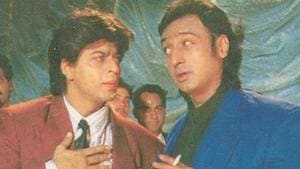 Gulshan Grover and Shah Rukh Khan in a still from Yes Boss. Gulshan Grover and Shah Rukh Khan in a still from Yes Boss.