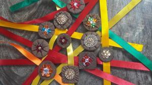 The gaushala, which made the rakhis, houses more than 117 cows.(Facebook/Shri Krishna Gaushala) The gaushala, which made the rakhis, houses more than 117 cows.(Facebook/Shri Krishna Gaushala)