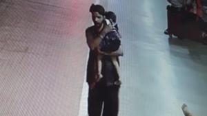 The three-year-old was sleeping with her mother at the railway station on Thursday when she was picked up by Rinku who can be seen on CCTV footage coolly walking away with the sleeping girl in his arms.(Photo: Railway police/Screengrab) The three-year-old was sleeping with her mother at the railway station on Thursday when she was picked up by Rinku who can be seen on CCTV footage coolly walking away with the sleeping girl in his arms.(Photo: Railway police/Screengrab)