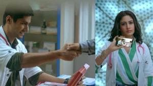Namit Khanna and Surbhi Chandna in a still from Sanjivani promo. Namit Khanna and Surbhi Chandna in a still from Sanjivani promo.