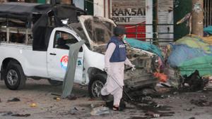 A powerful blast targeting a police vehicle in Pakistan’s restive Balochistan province has killed five people, including two security personnel, and injured 38 others.(REUTERS Photo)