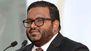 Ahmed Adeeb is due to face a new trial over the attempted murder case and also faces corruption investigations dating back to when he was deputy to Yameen, who was defeated in an election last year.(AFP FILE) Ahmed Adeeb is due to face a new trial over the attempted murder case and also faces corruption investigations dating back to when he was deputy to Yameen, who was defeated in an election last year.(AFP FILE)