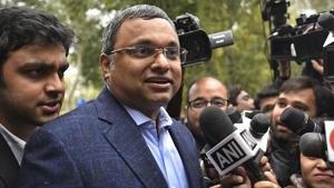 The ED directed former Union minister P Chidambaram’s son Karti to vacate his Jor Bagh house , which was earlier attached by the agency in the INX Media corruption case in which they are accused.(Sanchit Khanna/HT PHOTO) The ED directed former Union minister P Chidambaram’s son Karti to vacate his Jor Bagh house , which was earlier attached by the agency in the INX Media corruption case in which they are accused.(Sanchit Khanna/HT PHOTO)
