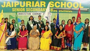 Students and staff members of Jaipuriar School, Sanpada, at the investiture ceremony. Students and staff members of Jaipuriar School, Sanpada, at the investiture ceremony.