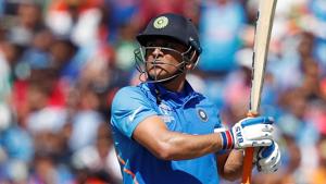 File image of India wicket-keeper-batsman MS Dhoni in action during a match.(Action Images via Reuters)