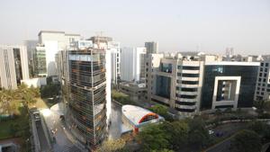 Top angle view of BKC from Wockhardt terrace, BKC, Bandra in Mumbai. After working on the plan since September 2016, BMC’s planning committee approved the final draft of the DP 2034 for these three areas in May 2019 and it has been sent to the state government for its approval.(Photo by Vidya Subramanian/ Hindustan Times) Top angle view of BKC from Wockhardt terrace, BKC, Bandra in Mumbai. After working on the plan since September 2016, BMC’s planning committee approved the final draft of the DP 2034 for these three areas in May 2019 and it has been sent to the state government for its approval.(Photo by Vidya Subramanian/ Hindustan Times)