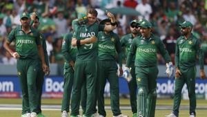 Pakistan national cricket team at the 2019 World Cup.(AP) Pakistan national cricket team at the 2019 World Cup.(AP)