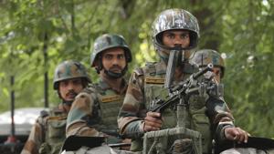 A Jaish-e-Mohammed militant has been eliminated in an encounter in south Kashmir.(AP Photo (Representative image)) A Jaish-e-Mohammed militant has been eliminated in an encounter in south Kashmir.(AP Photo (Representative image))