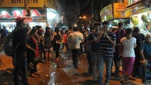 Four restaurants, namely Mainland China, Bargain Booze, Purple Frog and Culture, all located in Sector 26, were fined ₹2 lakh each for possessing liquor bottles without the mandatory hologram.(Photo: S Burmaula/ Hindustan Times) Four restaurants, namely Mainland China, Bargain Booze, Purple Frog and Culture, all located in Sector 26, were fined ₹2 lakh each for possessing liquor bottles without the mandatory hologram.(Photo: S Burmaula/ Hindustan Times)