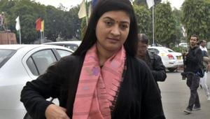 Aam Aadmi Party (AAP) MLA Alka Lamba on Sunday said that she will not contest the next assembly elections as an AAP candidate.(Sushil Kumar/HT PHOTO)