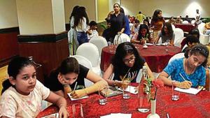 ‘One More Chapter Lit Fest’ was organised at DLF Club 5 in Gurugram on Sunday.(Yogendra Kumar/HT PHOTO) ‘One More Chapter Lit Fest’ was organised at DLF Club 5 in Gurugram on Sunday.(Yogendra Kumar/HT PHOTO)