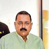 Jitendra Singh outside the Parliament.(PTI Photo) Jitendra Singh outside the Parliament.(PTI Photo)