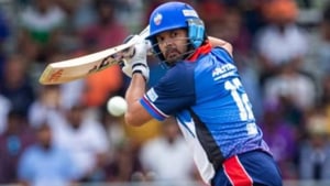 Yuvraj Singh in action during the Canada Global T20 League.(Twitter) Yuvraj Singh in action during the Canada Global T20 League.(Twitter)