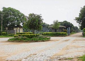 The forest department on Friday served Gurgaon’s Golden Greens Golf Club (near Sakatpur village) with a notice asking it to remove illegal constructions from mushtil nos 49 and 55, which show that the club is occupying about 25 to 30 acres of protected forest land, in Gurugram, on Sunday, 04 August 2019.((Photo by Yogendra Kumar/Hindustan Times)) The forest department on Friday served Gurgaon’s Golden Greens Golf Club (near Sakatpur village) with a notice asking it to remove illegal constructions from mushtil nos 49 and 55, which show that the club is occupying about 25 to 30 acres of protected forest land, in Gurugram, on Sunday, 04 August 2019.((Photo by Yogendra Kumar/Hindustan Times))