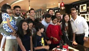 On Friendship Day, Sonal Bendre’s husband Goldie shared a picture with his best friends Abhishek Bachchan and Hrithik Roshan,(Instagram) On Friendship Day, Sonal Bendre’s husband Goldie shared a picture with his best friends Abhishek Bachchan and Hrithik Roshan,(Instagram)
