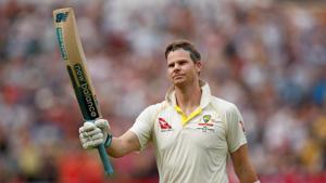 Cricket - Ashes 2019 - First Test - England v Australia - Edgbaston, Birmingham, Britain - August 4, 2019 Australia's Steve Smith gestures as he leaves the field after being caught out by England's Jonny Bairstow off the bowling of Chris Woakes Action Images via Reuters/Andrew Boyers(Action Images via Reuters) Cricket - Ashes 2019 - First Test - England v Australia - Edgbaston, Birmingham, Britain - August 4, 2019 Australia's Steve Smith gestures as he leaves the field after being caught out by England's Jonny Bairstow off the bowling of Chris Woakes Action Images via Reuters/Andrew Boyers(Action Images via Reuters)