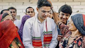 Rajasthan deputy CM Sachin Pilot during a visit to Kasela village in Rajasthan's Sanchor district, Monday, June 10, 2019.(PTI File Photo) Rajasthan deputy CM Sachin Pilot during a visit to Kasela village in Rajasthan's Sanchor district, Monday, June 10, 2019.(PTI File Photo)