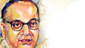 BR Ambedkar was the first Indian to earn a doctorate degree in economics from a foreign varsity.(Illustration: Biswajit Debnath) BR Ambedkar was the first Indian to earn a doctorate degree in economics from a foreign varsity.(Illustration: Biswajit Debnath)