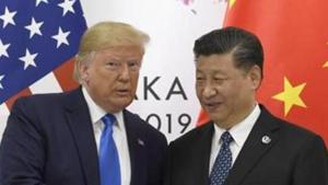 President Donald Trump poses for a photo with Chinese President Xi Jinping during a meeting on the sidelines of the G-20 summit in Osaka, Japan, June 29, 2019.(AP)