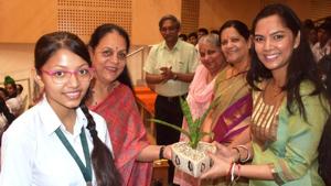 The guests appreciated the motivational session for students titled No Age for Learning(HT) The guests appreciated the motivational session for students titled No Age for Learning(HT)