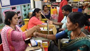 Medicines were distributed at rehabilitation centres in PMC-run schools.(HT PHOTO) Medicines were distributed at rehabilitation centres in PMC-run schools.(HT PHOTO)