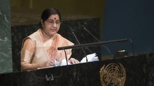 File image of Sushma Swaraj(AP)