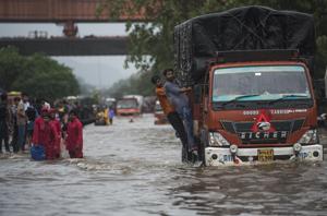 The city’s plans must be redrawn to make space for rainwater both on the ground and below the ground.(Pratik Chorge/HT Photo) The city’s plans must be redrawn to make space for rainwater both on the ground and below the ground.(Pratik Chorge/HT Photo)
