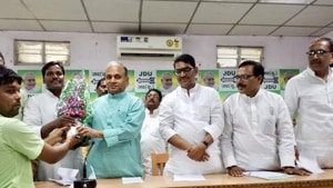 RCP Singh also advised party leaders to speak on the issue with care and seriousness, without crossing the party line. (Photo @RCP_Singh) RCP Singh also advised party leaders to speak on the issue with care and seriousness, without crossing the party line. (Photo @RCP_Singh)