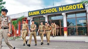 The Sainik School, Nagrota is ranked 5th among 24 Sainik Schools across the country, according to 2018 rankings.(Nitin Kanotra / HT Photo) The Sainik School, Nagrota is ranked 5th among 24 Sainik Schools across the country, according to 2018 rankings.(Nitin Kanotra / HT Photo)