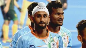 File image of India hockey player Mandeep singh at the Kalinga stadium.(Arabinda Mahapatra) File image of India hockey player Mandeep singh at the Kalinga stadium.(Arabinda Mahapatra)