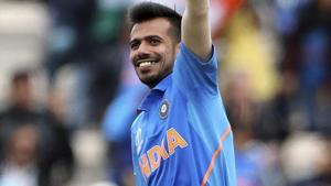 Yuzvendra Chahal celebrates the dismissal of South Africa's David Miller during the ICC World Cup 2019.(PTI) Yuzvendra Chahal celebrates the dismissal of South Africa's David Miller during the ICC World Cup 2019.(PTI)