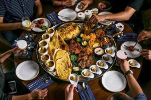 Would you look at that spread! All the starters and mains we tried at Arth, Bandra. Would you look at that spread! All the starters and mains we tried at Arth, Bandra.