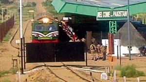 File photo of the Thar Link Express ready to leave from the Pakistan side of India-Pak border.(HT File Photo) File photo of the Thar Link Express ready to leave from the Pakistan side of India-Pak border.(HT File Photo)