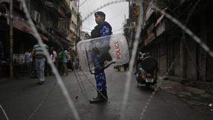 Restrictions have been imposed in several districts of Jammu and Kashmir as a precautionary measure after the state lost its special status.(PTI photo) Restrictions have been imposed in several districts of Jammu and Kashmir as a precautionary measure after the state lost its special status.(PTI photo)