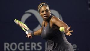 Serena Williams hits a ball to Ekaterina Alexandrova during the Rogers Cup tennis tournament at Aviva Centre.(USA TODAY Sports) Serena Williams hits a ball to Ekaterina Alexandrova during the Rogers Cup tennis tournament at Aviva Centre.(USA TODAY Sports)
