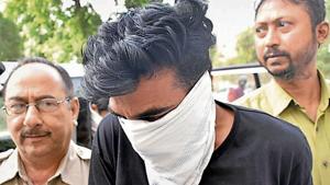Jammu and Kashmir resident Tariq Ahmed Lone being produced in an Amritsar court.(HT File) Jammu and Kashmir resident Tariq Ahmed Lone being produced in an Amritsar court.(HT File)