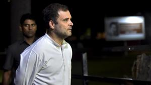 Congress leader Rahul Gandhi arrives to attend the Congress Working Committee (CWC) meeting, in New Delhi, Saturday, August 10, 2019.(PTI photo) Congress leader Rahul Gandhi arrives to attend the Congress Working Committee (CWC) meeting, in New Delhi, Saturday, August 10, 2019.(PTI photo)