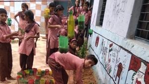 Aiming to curb malnutrition among school children CISH will help the state education department develop vegetable and fruit gardens in government schools.(HT photo) Aiming to curb malnutrition among school children CISH will help the state education department develop vegetable and fruit gardens in government schools.(HT photo)