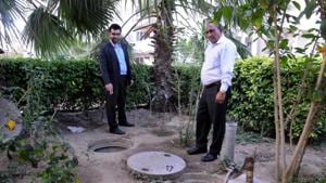 Of the 826 buildings surveyed, including educational institutions, commercial (shopping malls, hotels) and group housing societies, only 78 have functional rainwater harvesting systems. (Photo by Parveen Kumar/Hindustan Times) Of the 826 buildings surveyed, including educational institutions, commercial (shopping malls, hotels) and group housing societies, only 78 have functional rainwater harvesting systems. (Photo by Parveen Kumar/Hindustan Times)