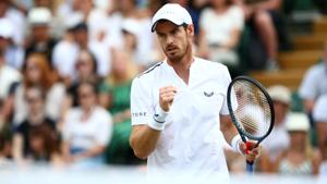 Andy Murray during his third round doubles match.(REUTERS) Andy Murray during his third round doubles match.(REUTERS)